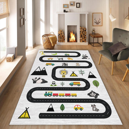 City Road Kids Play Rug, Nursery Decor