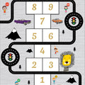 Hopscotch Rug Kids Play Rug Nursery Decor Playground Carpet Road