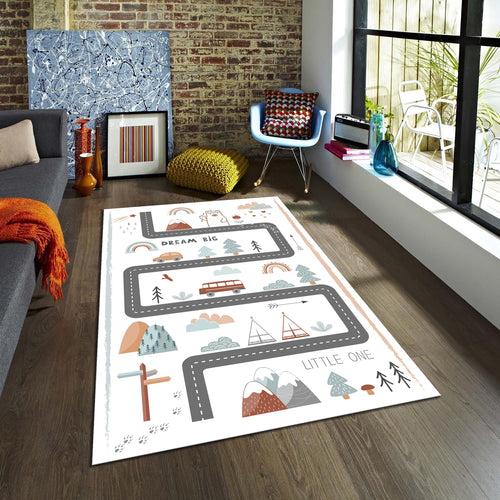 City Road Kids Play Rug, Nursery Decor