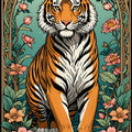 Tiger Rug Pink Rug Living Room Carpets Housewarming Gift Tibetian