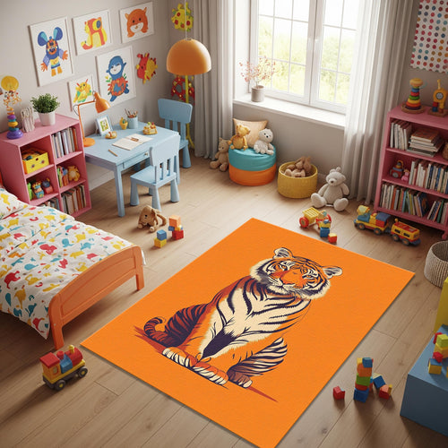 Tiger Rug Pink Rug Living Room Carpets Housewarming Gift Tibetian