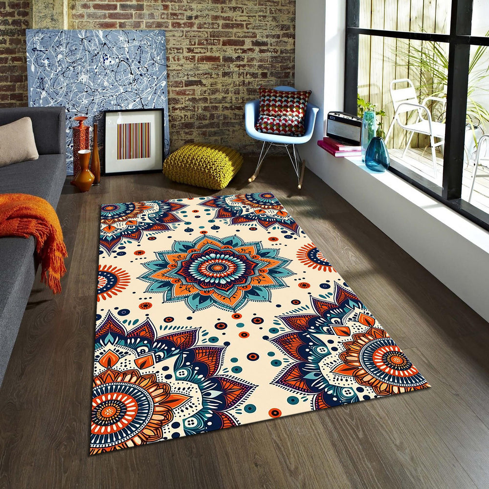 Modern Abstract rug, Abstract Forms Accent Carpet