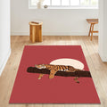 Tiger Rug Pink Rug Living Room Carpets Housewarming Gift Tibetian