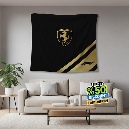 Ferrari F1 Rug, Ferrari Tapestry: Car Lover Gift