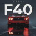 Ferrari F1 Rug, Ferrari F40 Tapestry: Car Wall Hanging