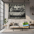 Ferrari F1 Rug, Ferrari F40 Tapestry: Car Lover Wall Decor