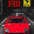 Ferrari F1 Rug, Ferrari F40 Tapestry: Car Wall Art