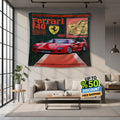 Ferrari F1 Rug Ferrari F40 Tapestry: Car Lover Wall Art Throw