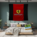 Ferrari F1 Rug, Ferrari Tapestry: Car Lover's Woven Wall Hanging