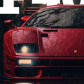 Ferrari F1 Rug Ferrari F40 Tapestry: Car Magazine Cover Wall