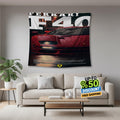 Ferrari F1 Rug Ferrari F40 Tapestry: Car Magazine Cover Wall