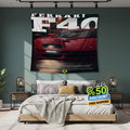 Ferrari F1 Rug Ferrari F40 Tapestry: Car Magazine Cover Wall
