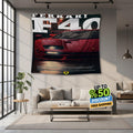 Ferrari F1 Rug Ferrari F40 Tapestry: Car Magazine Cover Wall