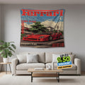 Ferrari F1 Rug Ferrari F40 Tapestry: Car Magazine Cover Wall