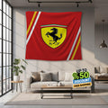 Ferrari F1 Rug, Ferrari Tapestry: Car Wall Hanging