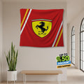 Ferrari F1 Rug, Ferrari Tapestry: Car Wall Hanging