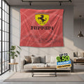 Ferrari F1 Rug, Ferrari Tapestry: Car Lover's Woven Wall Hanging