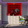 Ferrari F1 Rug, Ferrari F1 Tapestry: Car Racing Wall Art Decor