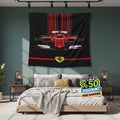 Ferrari F1 Rug Ferrari Car Tapestry: Custom F1 Wall Decor