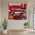 Ferrari F1 Rug, Ferrari F40 Tapestry: Car Lover Wall Hanging