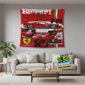 Ferrari F1 Rug, Ferrari F40 Tapestry: Car Lover Wall Hanging