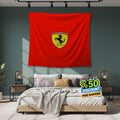 Ferrari F1 Rug, Ferrari Tapestry: Car Lover's Woven Wall Art