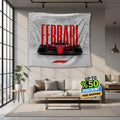 Ferrari F1 Rug Ferrari F1 Car Tapestry: Modern Automotive Wall