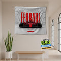 Ferrari F1 Rug Ferrari F1 Car Tapestry: Modern Automotive Wall