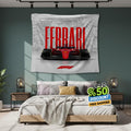 Ferrari F1 Rug Ferrari F1 Car Tapestry: Modern Automotive Wall