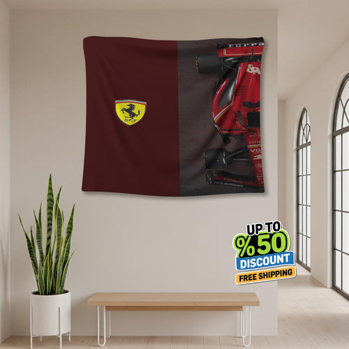 Ferrari F1 Rug, Ferrari F1 Tapestry: Car Lover's Wall Decor