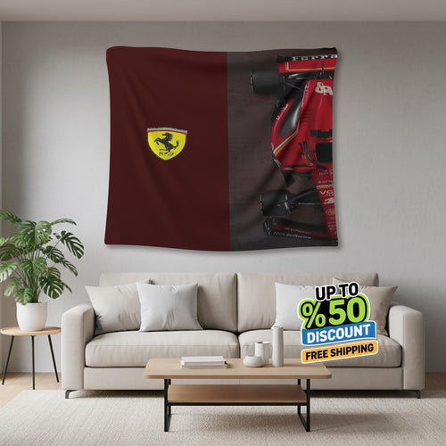 Ferrari F1 Rug, Ferrari F1 Tapestry: Car Lover's Wall Decor