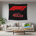 Ferrari F1 Rug, Formula 1 Tapestry: Car Wall Hanging