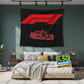 Ferrari F1 Rug, Formula 1 Tapestry: Car Wall Hanging