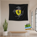 Ferrari F1 Rug, Ferrari Logo Tapestry: Car Lover Wall Decor