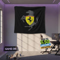 Ferrari F1 Rug, Ferrari Logo Tapestry: Car Lover Wall Decor
