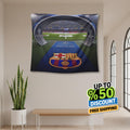 FC Barcelona Rug, FC Barcelona Tapestry: Football Club Wall Decor
