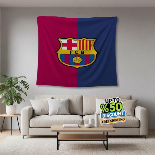 FC Barcelona Rug, FC Barcelona Tapestry: Football Club Wall Decor