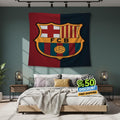FC Barcelona Rug FC Barcelona Tapestry: Football Club Wall Decor