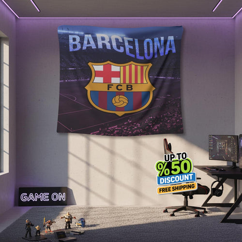 FC Barcelona Rug, FC Barcelona Tapestry: Football Club Wall Decor