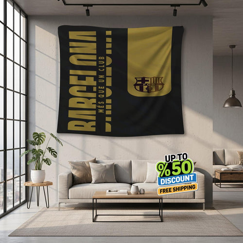 FC Barcelona Rug, FC Barcelona Tapestry: Football Club Wall Decor