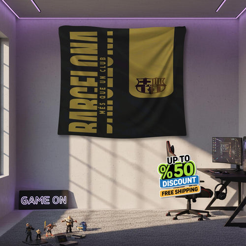 FC Barcelona Rug, FC Barcelona Tapestry: Football Club Wall Decor