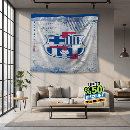 FC Barcelona Rug, FC Barcelona Tapestry: Football Club Wall Decor