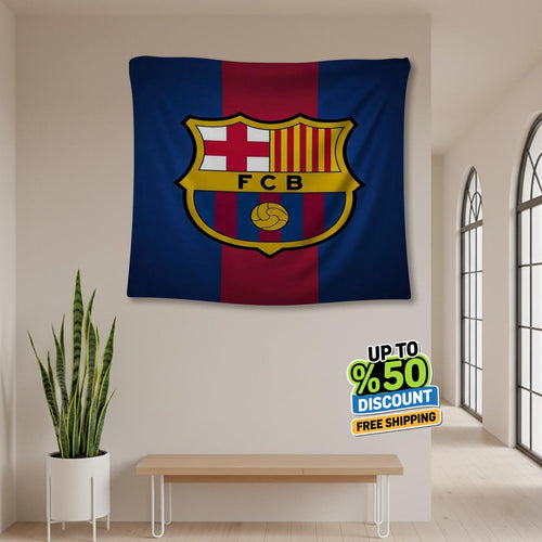 FC Barcelona Rug, FC Barcelona Tapestry: Football Club Wall Decor