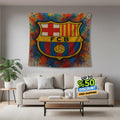 FC Barcelona Rug, FC Barcelona Tapestry: Football Club Wall Decor