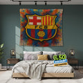 FC Barcelona Rug, FC Barcelona Tapestry: Football Club Wall Decor