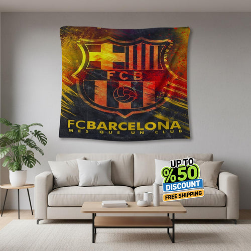 FC Barcelona Rug, FC Barcelona Tapestry: Football Club Wall Decor