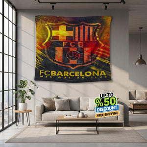FC Barcelona Rug, FC Barcelona Tapestry: Football Club Wall Decor