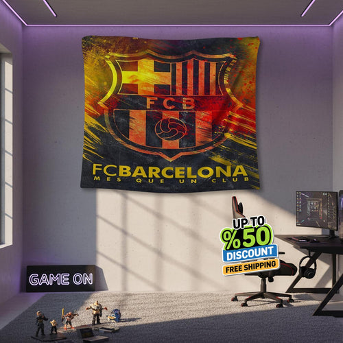 FC Barcelona Rug, FC Barcelona Tapestry: Football Club Wall Decor