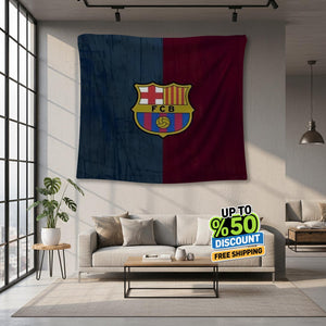 FC Barcelona Rug FC Barcelona Tapestry: Football Club Wall