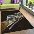 Barcelona Football Rug: Soccer Team Flag, Soft Velvet Carpet
